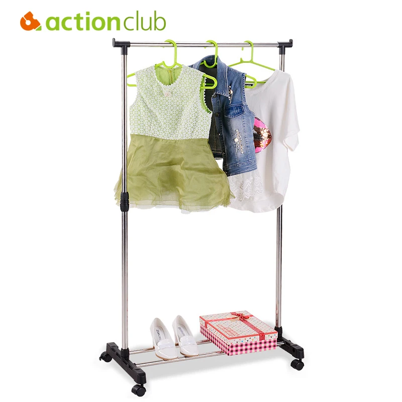 Сушилка Actionclub из нержавеющей стали с одним стержнем напольная стойка стеллаж для