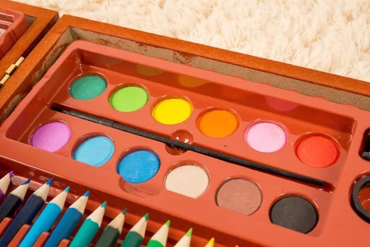 150 шт. Детский Цветной Карандаш Набор для рисования художественный маркер набор в