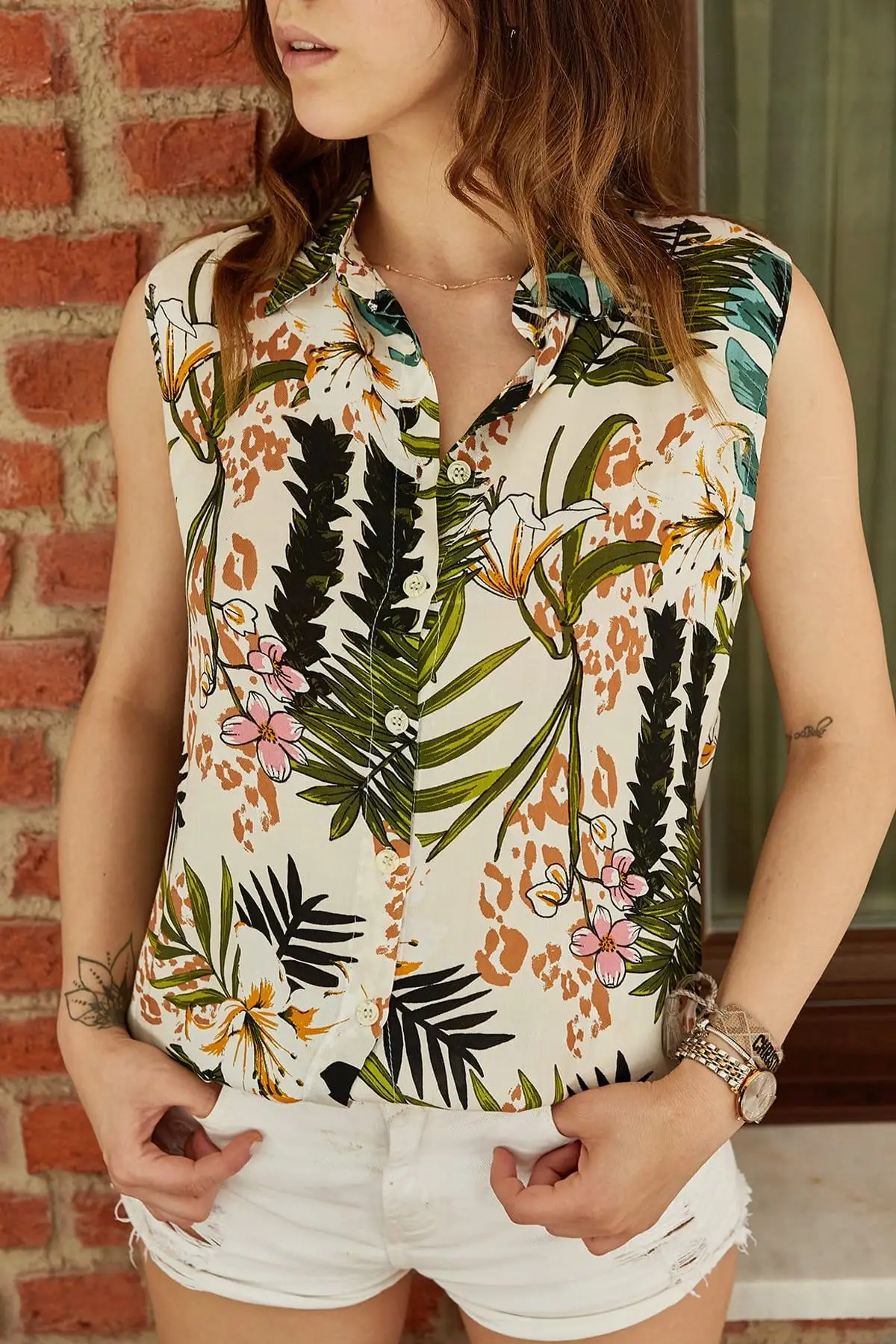 Xhan Для женщин шелк-сырец белого цвета и зеленого с украшением в виде цветка без