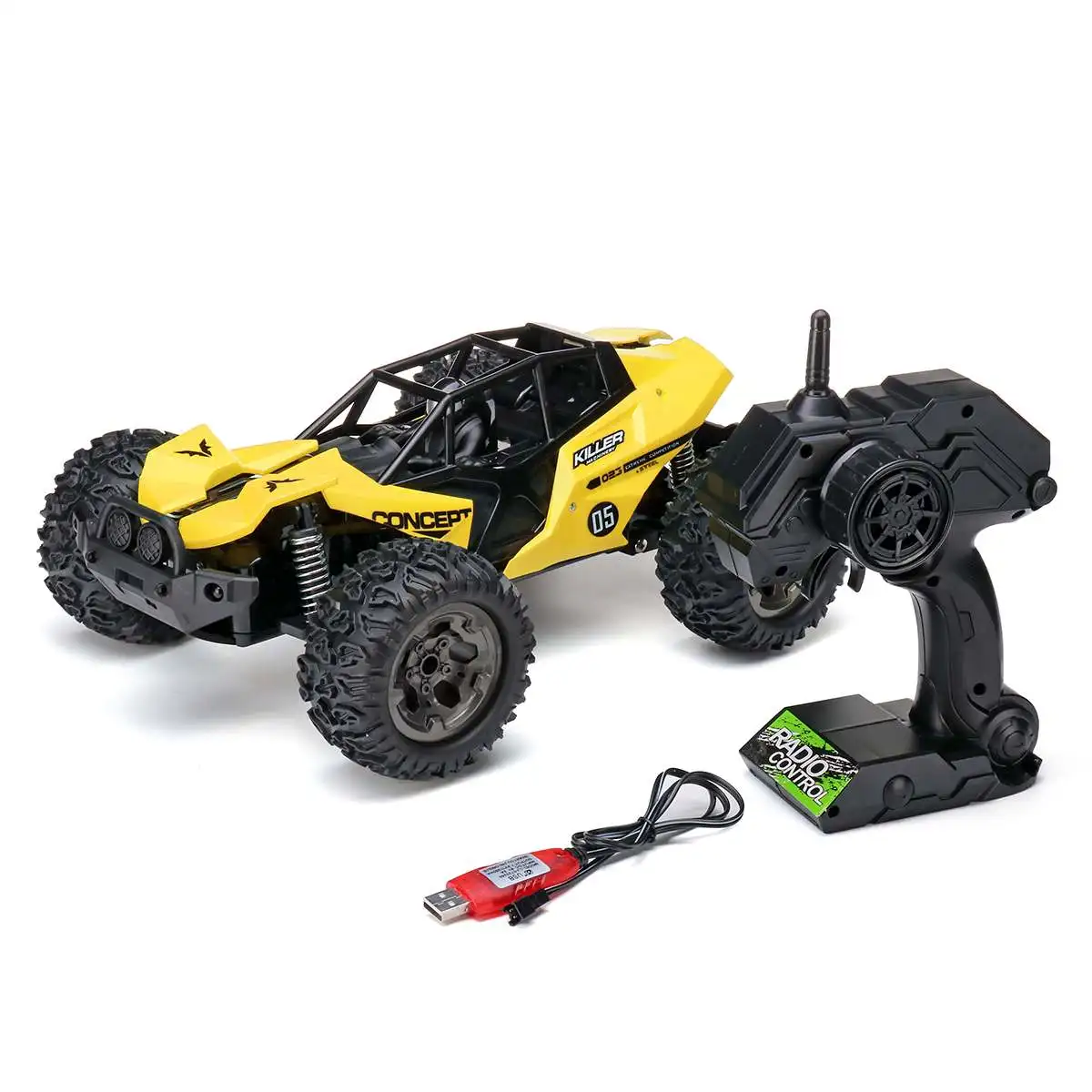 Цвет: желтый RC автомобиль 55 км/ч 4WD высокий гоночный скоростной автомобиль альпинистский пульт дистанционного управления электрический автомобиль внедорожный автомобиль грузовик 1:12 Дрифт подарки для мальчиков - Цвет: Цвет: желтый