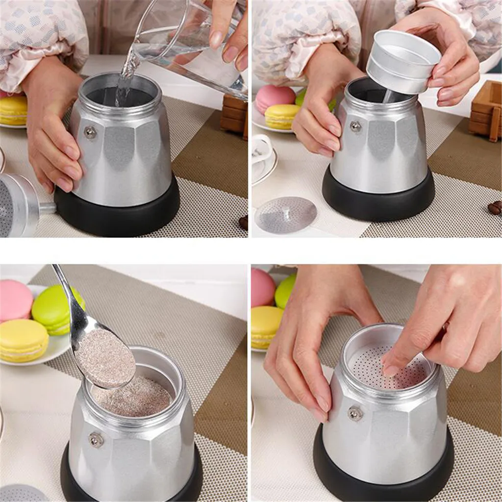 Электрическая Кофеварка Moka Pot Espresso Coffee Percolator 300 мл аксессуары для ЕС домашний