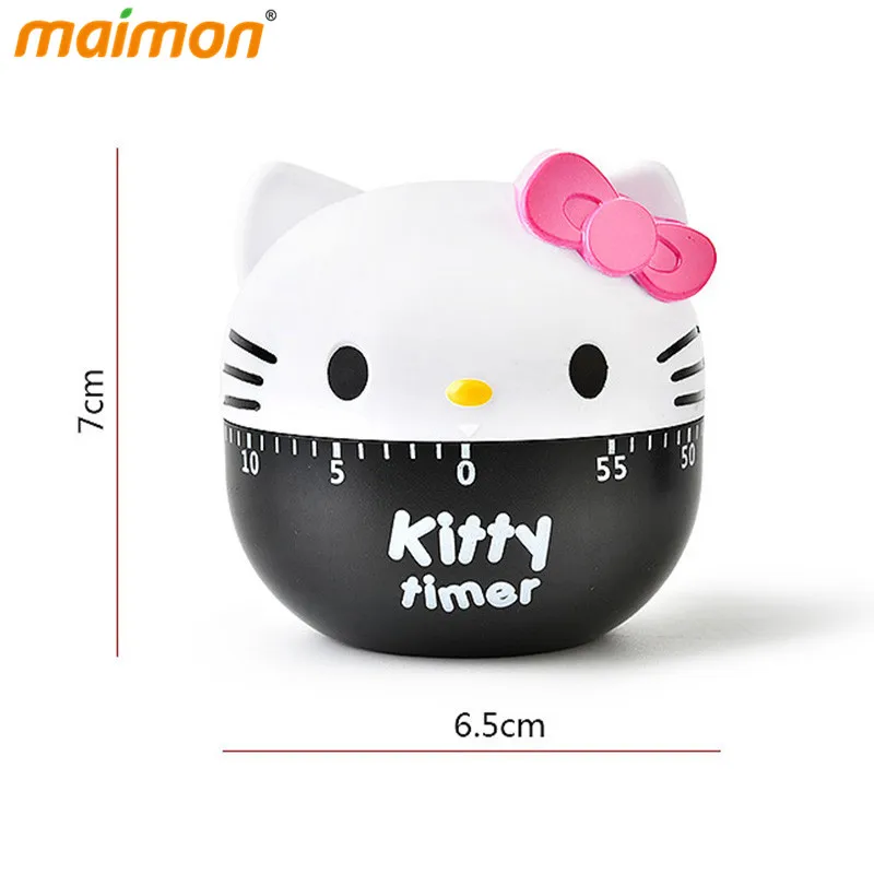 Механический таймер Kawaii Kitty Cat для кухни кухонный будильник обратного отсчета яиц