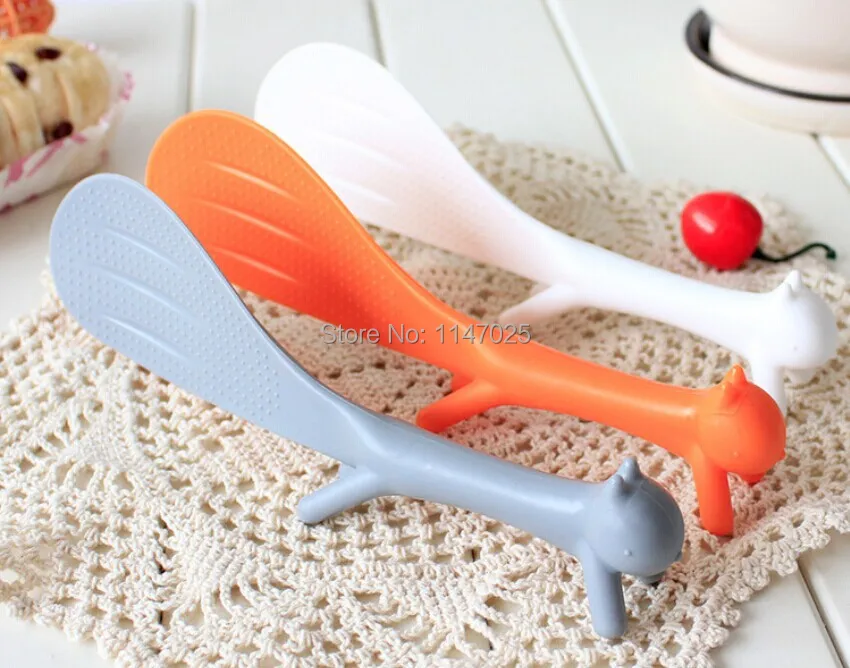 1 шт. симпатичная белка ложка лопатка для риса на пару креативная OK 0033|squirrel spoon|little