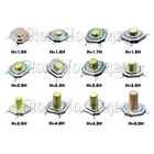 Тактильный кнопочный выключатель, Мгновенный Такт 5,2x5,24x4x1,6 мм1,72233.554.356hмм, 4 контакта, стандартный мини-выключатель