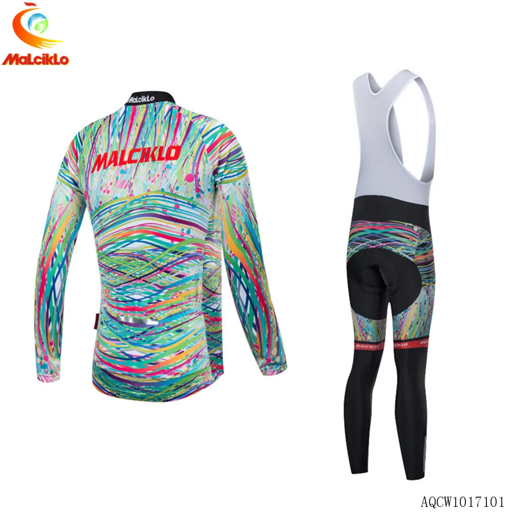 Malciklo Winter Thermal Fleece roupa ciclismo Inverno Spots Women Cycling Suit Bike Clothing Bicycle Clothes Jersey Set | Спорт и