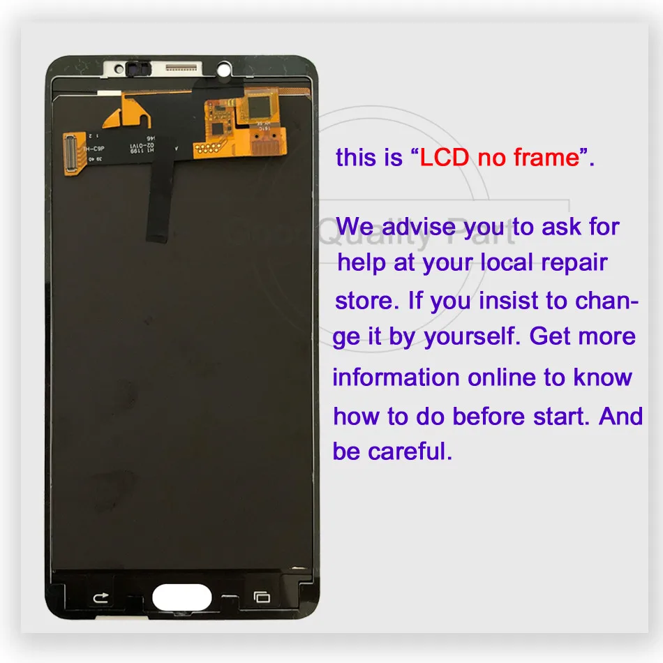 6 0 "тест хорошо подходит для SAMSUNG GALAXY C9 Pro LCD C9000 дисплей кодирующий