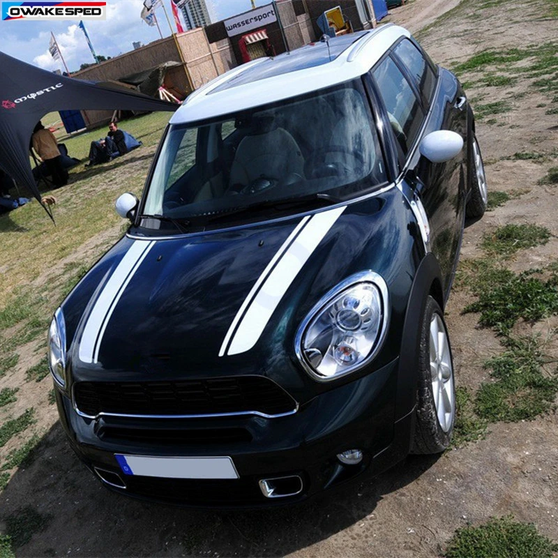 Гоночные полосы Автомобильный капот наклейка авто крышка двигателя Декор