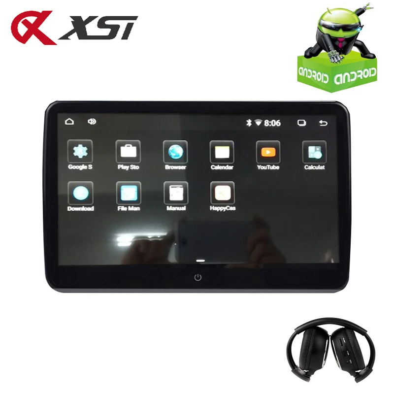 XST 10 6 дюймовый Android 0 Автомобильный монитор на подголовник 1920*1080 HD 1080P видео IPS
