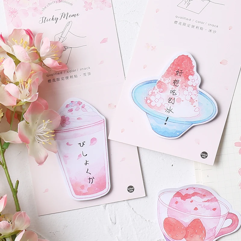 Cherry blossom серии стикер для заметок бумага для выпечки Стикеры для заметок блокнот-стикеры Наклейка канцелярские школьная бумага поставки