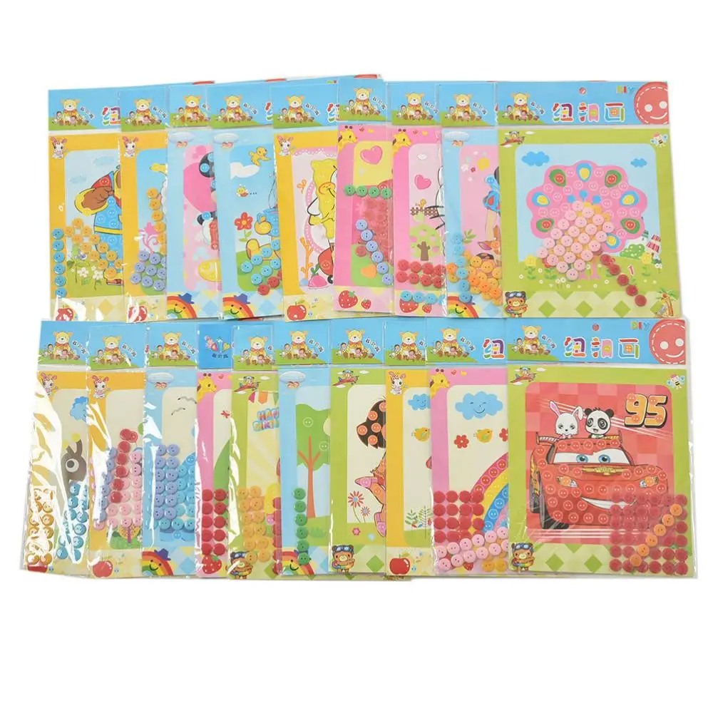 Креативные Детские обучающие игрушки ручной работы с липким рисунком для