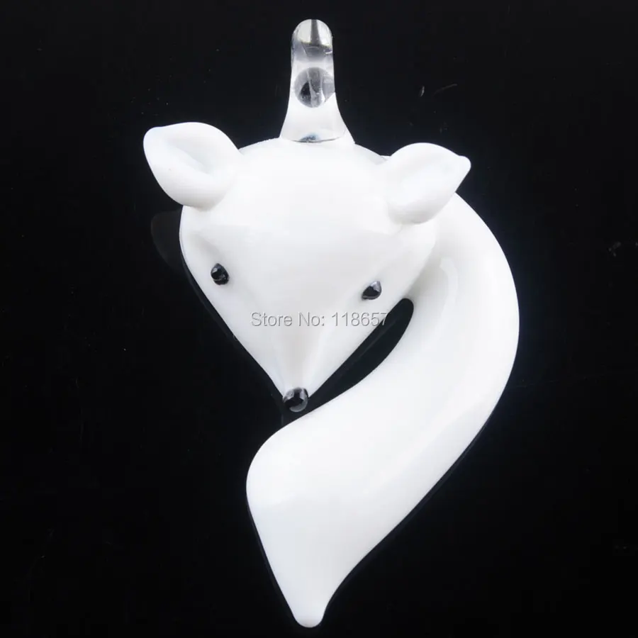 Бесплатная доставка подвеска бусина из стекла Smart Fox для ожерелья SP Pretty IBH308|murano