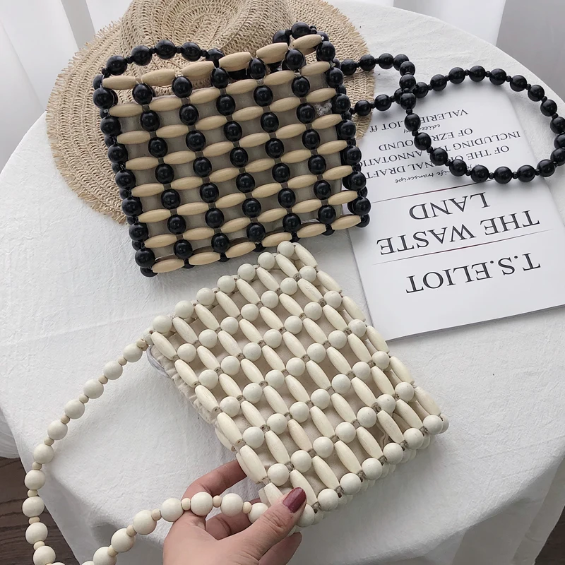 Люксовый бренд ручной работы сумка с бусинами 2019 новые летние качество Для