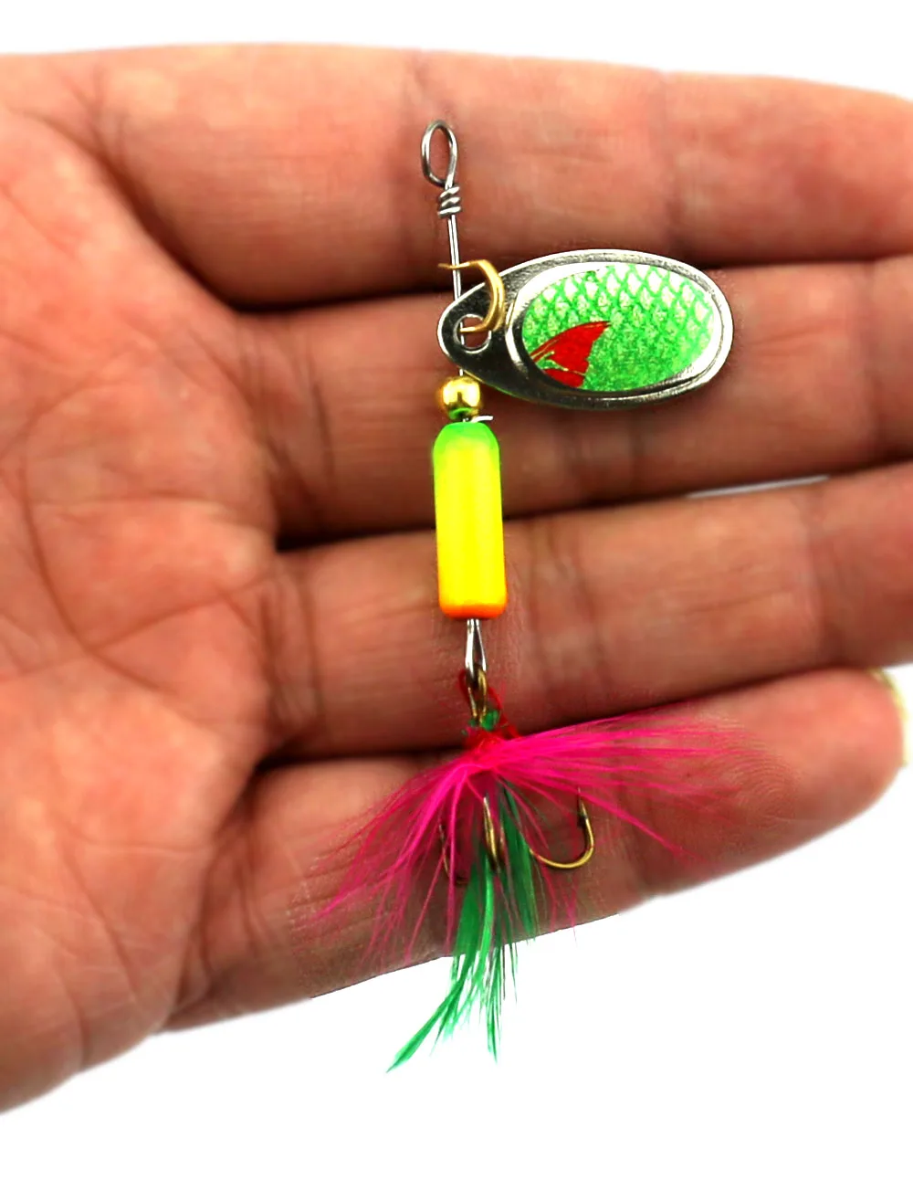 Металлический воблер в виде ложки с блестками 1 шт. рыболовные приманки Спиннеры