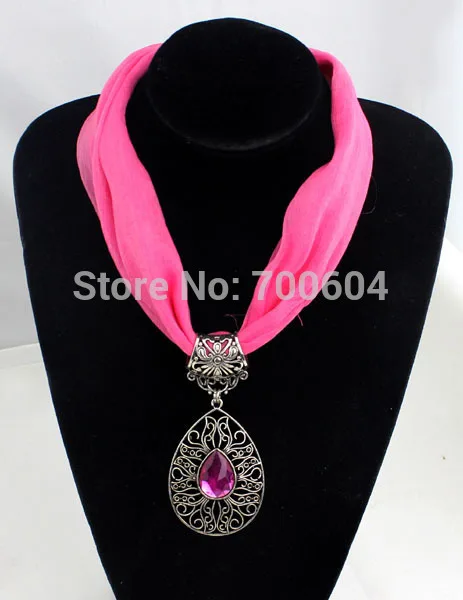 vintage imitation jewelry Fabric Choker Water Drop woman ladies girls jersey collar Pendant charm necklace scarves accessories | Украшения