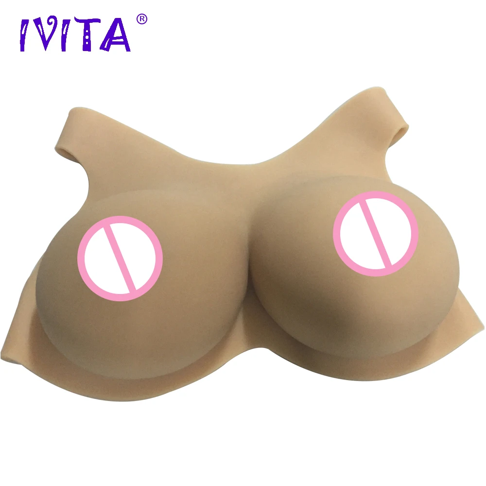 Силиконовые формы для груди IVITA 2000 г искусственные шимбейт Женская Трансвестит