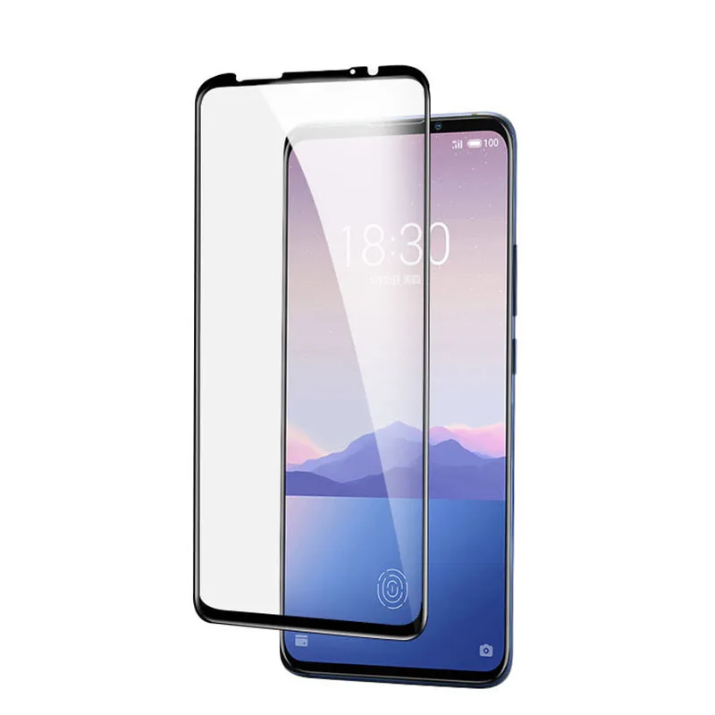 3D полностью клеящееся закаленное стекло из алюминия для Meizu 16XS полное покрытие 9H