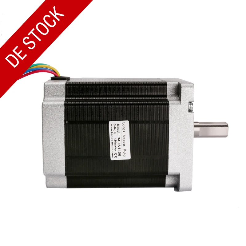 Европейский стандарт! CNC длинный 1 шт. Nema 34 шаговый двигатель 34HS1456 5.6A 1232oz.in и 2 350 Вт