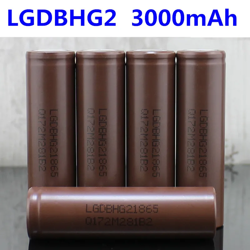Большая емкость 18650 батарея HG2 3000 мАч литиевая подходит для LG электронная