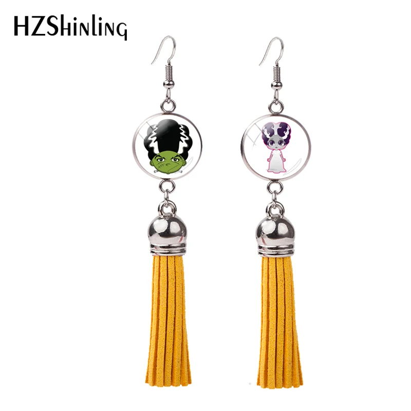 Новинка 2018 традиционные серьги кисточки Франкенштейна Серьги невесты из с