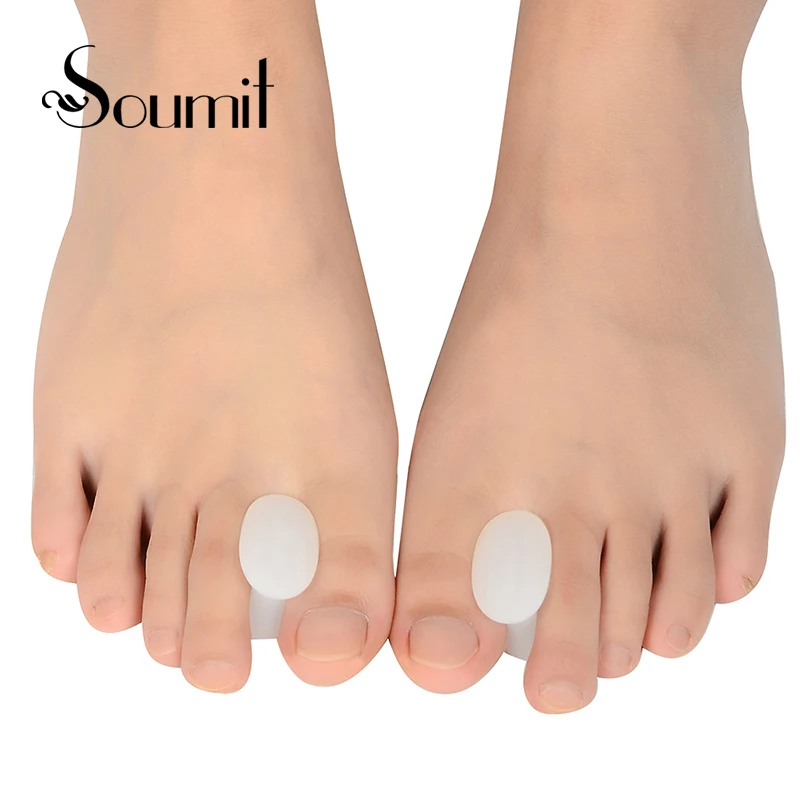 2 шт. силиконовые гелевые изоляционные прокладки для пальцев ног|silicone gel|gel