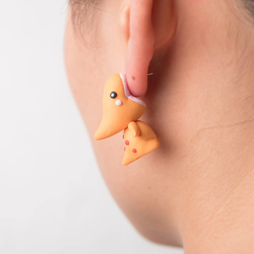 

TTPAIAI 30 милые серьги из полимерной глины Птерозавр Динозавр для женщин модные ювелирные изделия 3D животные серьги-гвоздики для девочек подар...