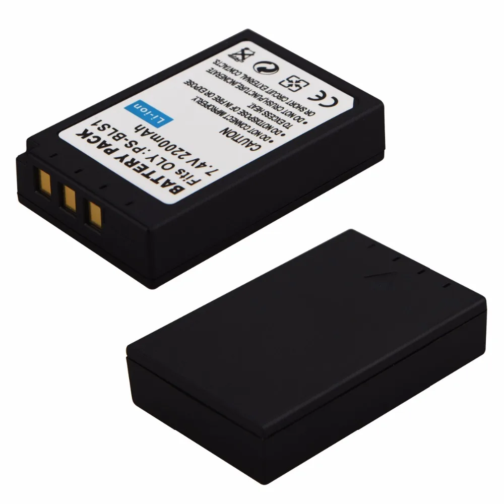 Фото 2200mAh PS-BLS1 BLS1 аккумулятор для Olympus OLY. EP2 EPL1 EPL2 EP1 BLS5 E-400 EVOLT E-410 EVOLT E410 E-420 E-410 E-620 E-450 №5