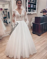 modest plus size beach vestido de novia 2019 wedding dresses a line vintage lace long sleeves country greek style bridal gowns