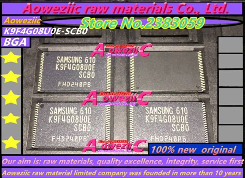 

Aoweziic 100%new original K9F4G08U0E-SCB0 K9F4G08U0E-SCBO TSOP-48 4G flash memory chip K9F4G08U0E
