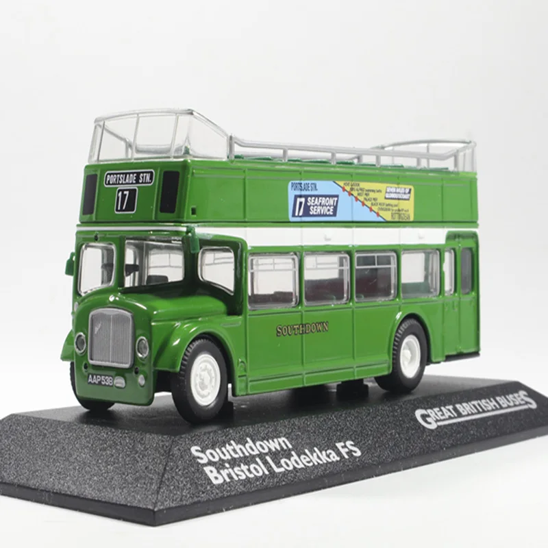 1/72 Ретро модель британского двухэтажного экскурсионного автобуса Southdown Bristol Lodekka