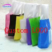 custom print logo gift handle shopping bags