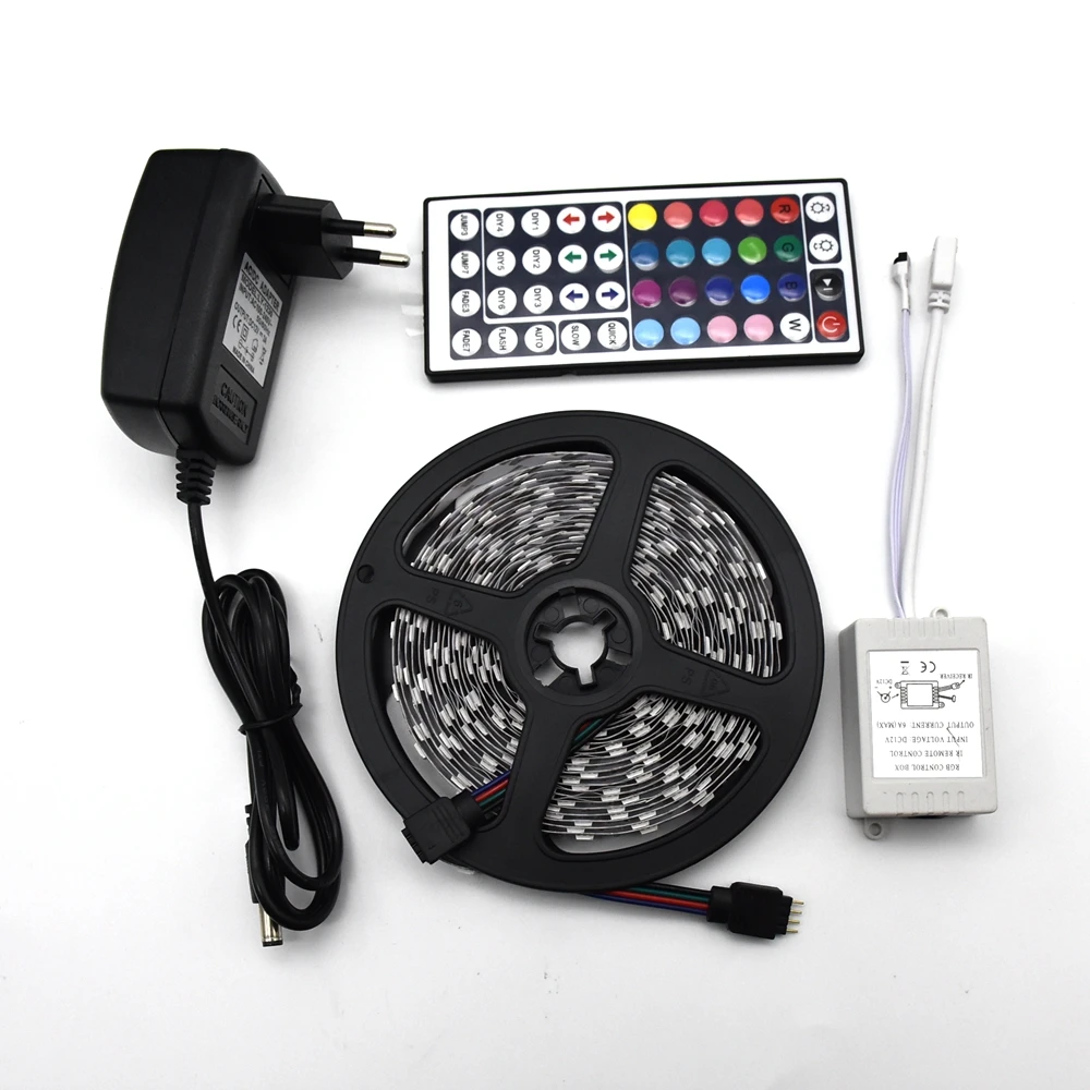 RGB Светодиодная лента 5050 SMD гибкая светодиодная DC 12 В 60 светодиодов/м 5 м