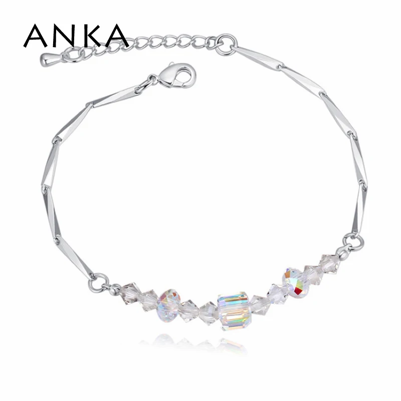 Анка модный простой геометрический кристалл браслет с украшением в виде