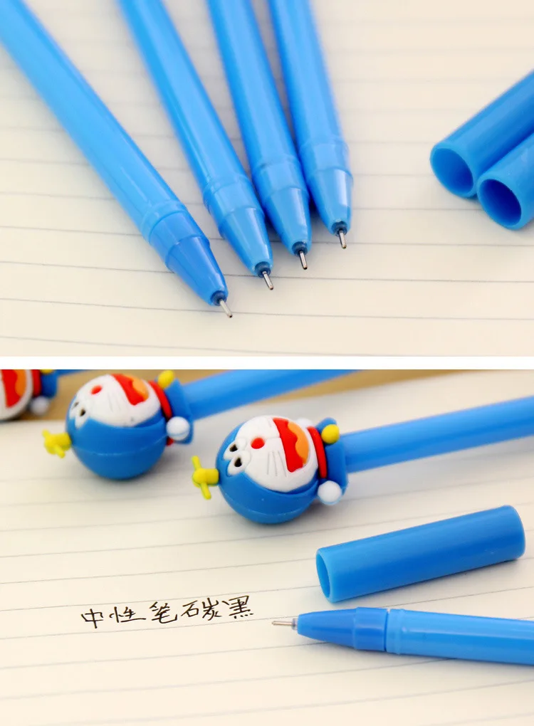 1 шт. креативная Милая мультяшная Тинкер кошка нейтральная ручка Doraemon ученики черные ручки