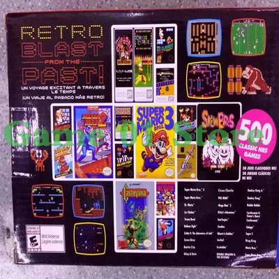 Мини ТВ портативная игровая консоль для игр Nes Встроенный 500 различных PAL & NTSC