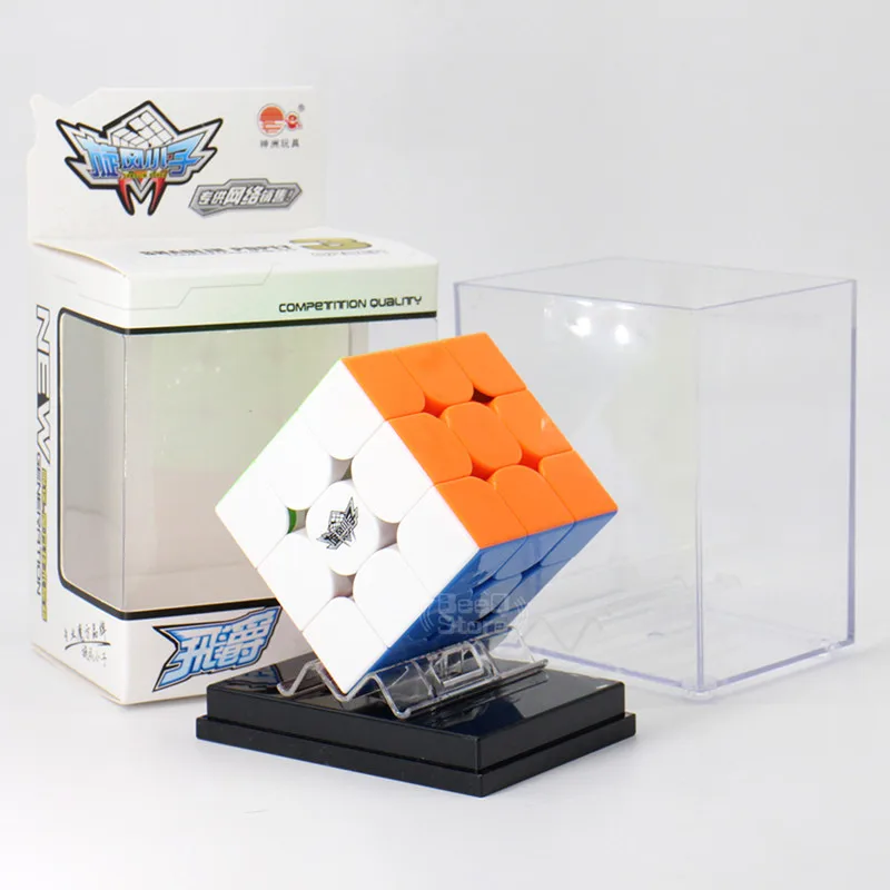 Feijue3x3x3 Магнитный куб Цвет головоломка конкурс Профессиональный Кубик Рубика