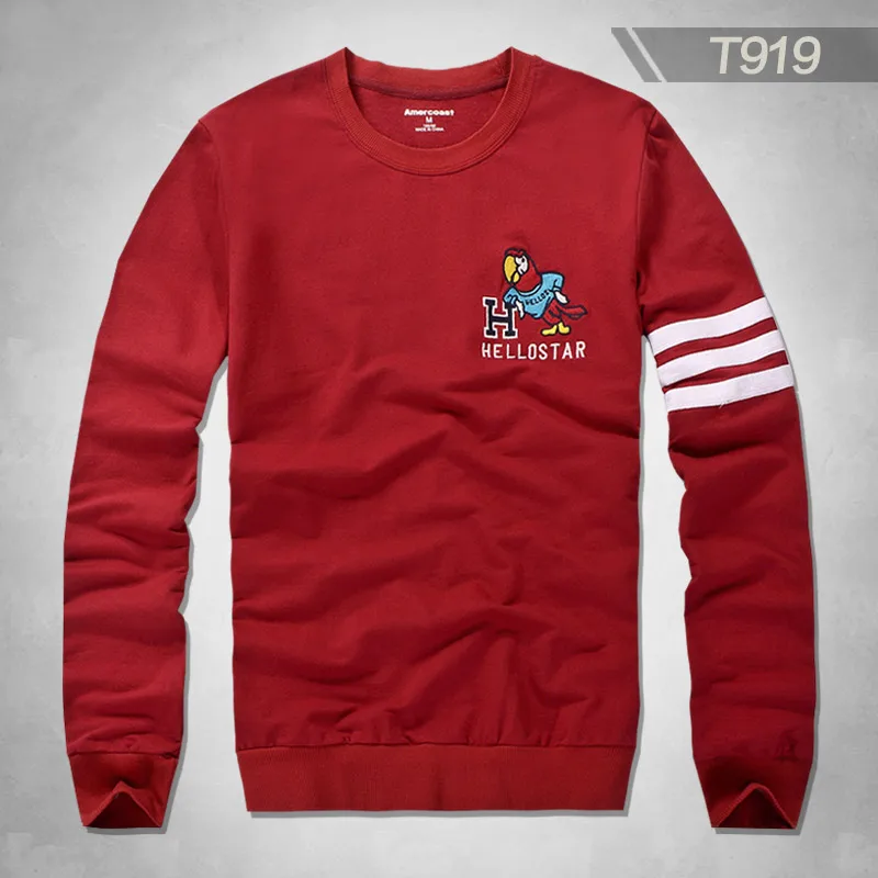 T919 Jujube red Amercoast/весенне-осенний комплект с футболкой с длинными рукавами и круглым вырезом 90 - Цвет: T919 Jujube red