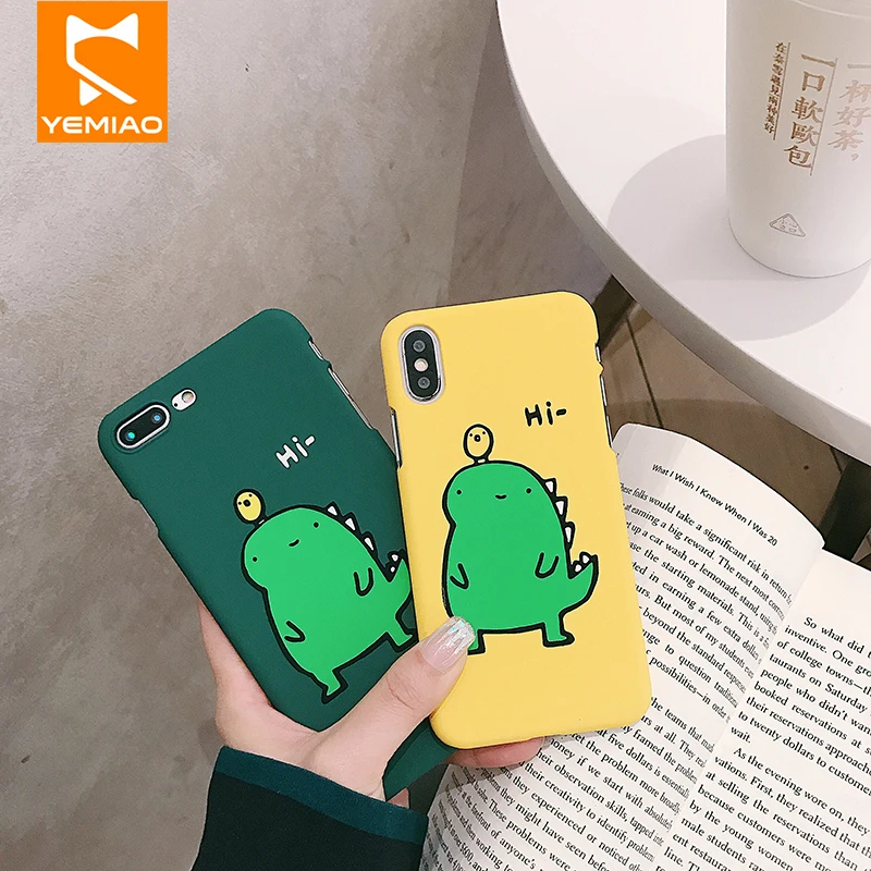 Cute Patterned Case For iPhone 6 7 8 Plus X Cartoon Animal Matte Hard Plastic Cover 6s XS Max XR Phone Cases |