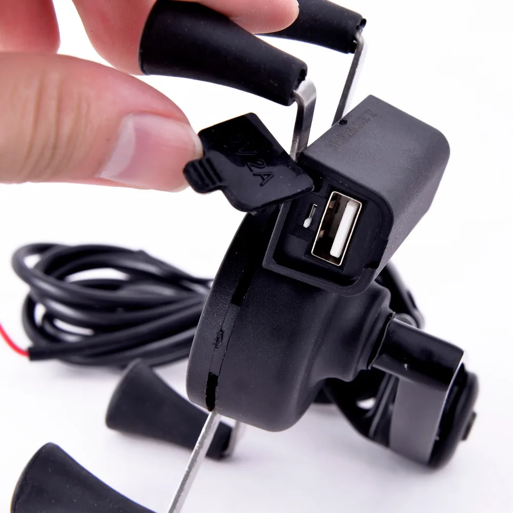 2 типа аккумуляторного USB зарядного устройства держатель для телефона мотоцикла