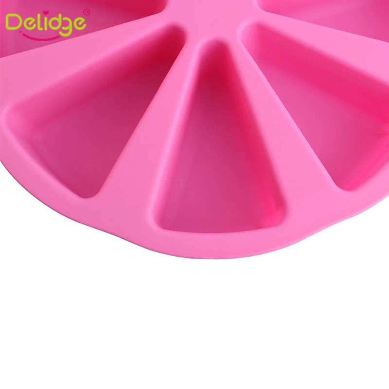 Delidge 1 шт. 8 круглые отверстия формы торта силиконовые формы для выпечки антипригарные 3D формы для маффинов чашки торта Cupcake Лайнер формы для выпечки