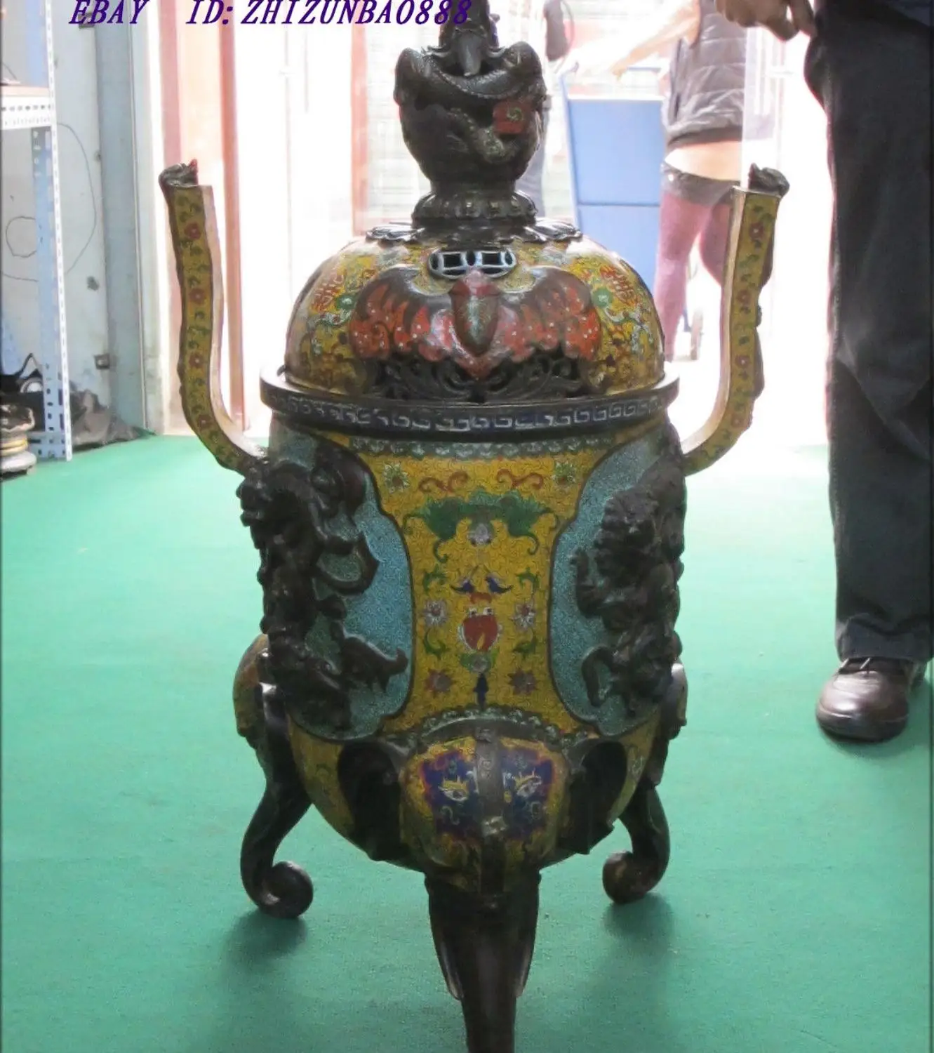 32 &quotИзысканный за пределами сравнения бронзовые Перегородчатые Лев играть