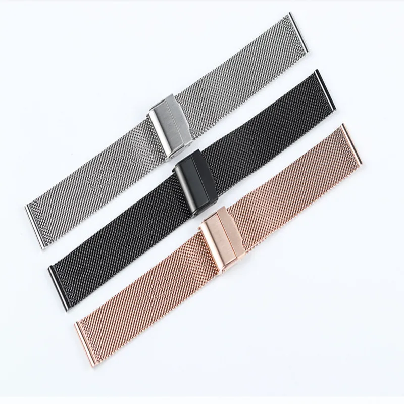 14mm 16mm 18mm 20mm Watch Strap with For Dw Mesh Belt Stainless Steel Braided Milan | Наручные часы