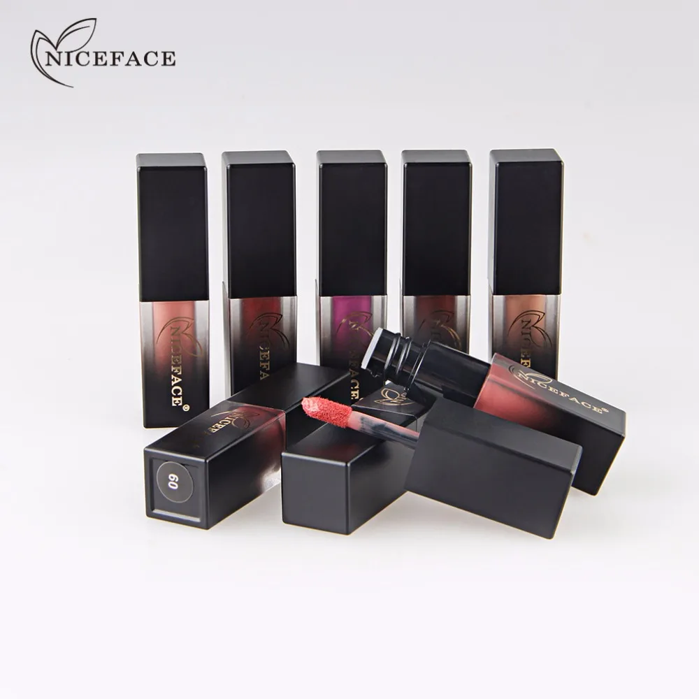 Матовые Жидкие помады NICEFACE 18 цветов привлекательные красные краски для губ