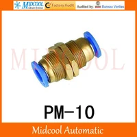quick connector pm 1010mm clapboard direct way pipe joint plastic socket pneumatic hose componentsair fitting