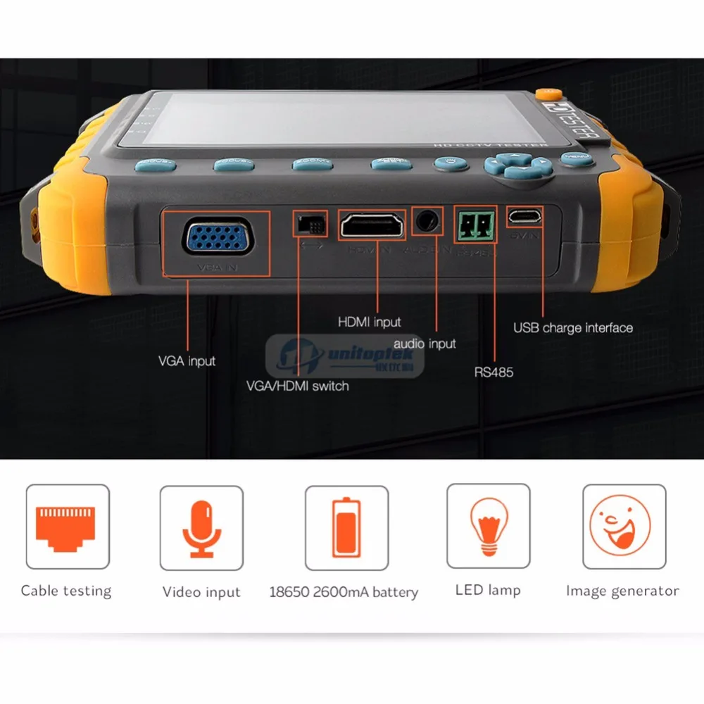 4 в 1 CCTV Тест er 5 дюймов lcd 1080 P/5MP HDMI VGA вход AHD TVI CVI аналоговая камера безопасности