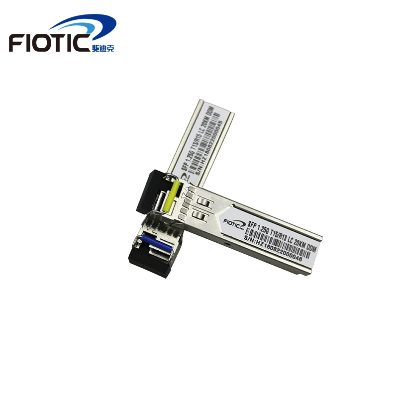 SFP 1.25G LC connector gigabit 1000BASE-LX 1310nm 1550nm 20km DDM BIDI GLC-LH-SM simplex LC Optical Fiber Transceiver module