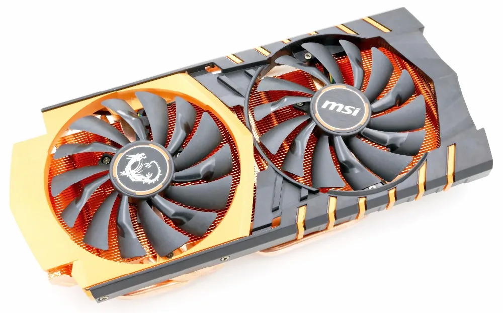 Новый оригинальный кулер для видеокарты MSI GTX970 GAMING 4G GOLDEN limited EDITION с радиатором |