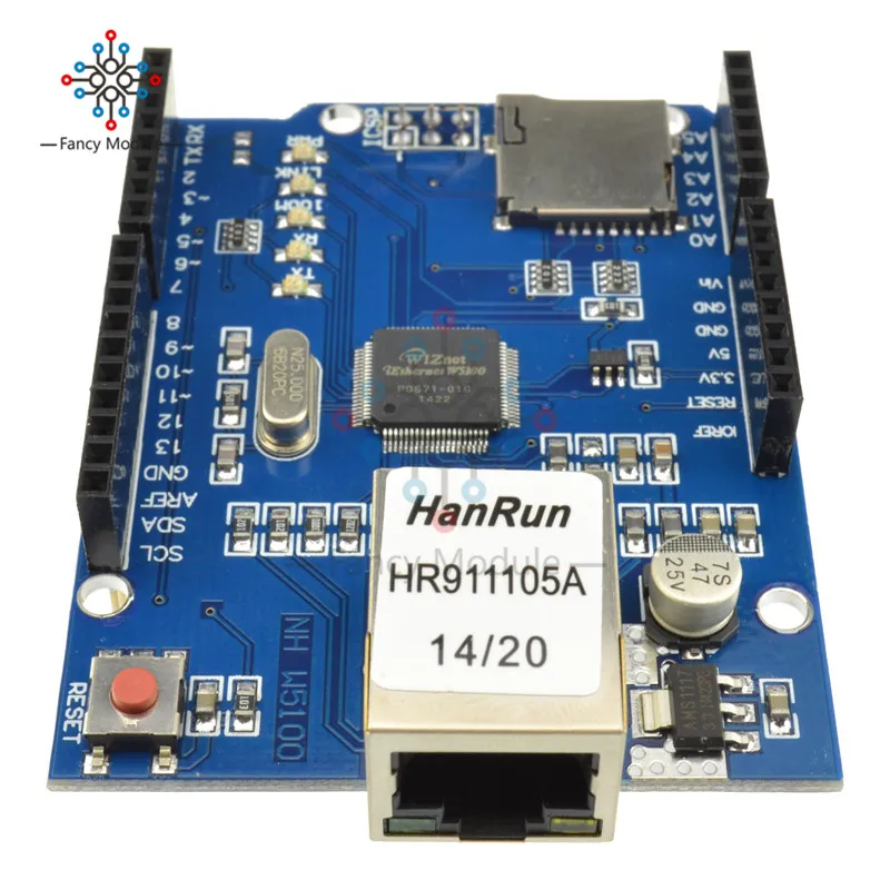 Новая плата расширения сети Mega2560 Ethernet W5100 Mega 2560 R3 для Arduino|Детали и аксессуары