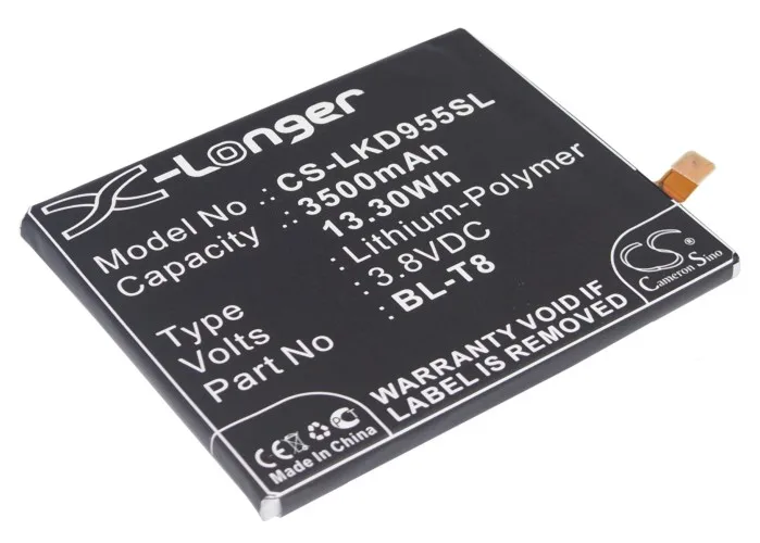 Cameron Sino 3500mAh аккумулятор BL T8 EAC62118701 для LG хамелеон D950 D955 D958 D959 F340 G Flex KS1301 LGL23 LS995|cameron