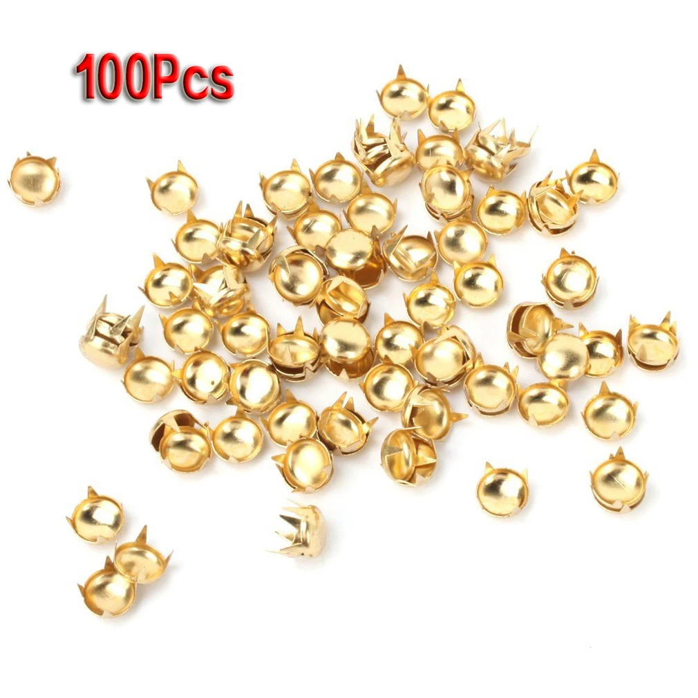 100 шт. металлические заклепки для ногтей 6 мм|punk rivet|punk clothingpunk accessories |