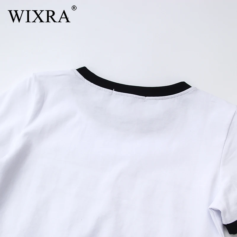 Женская футболка с коротким рукавом Wixra мягкая хлопковая Футболка принтом и